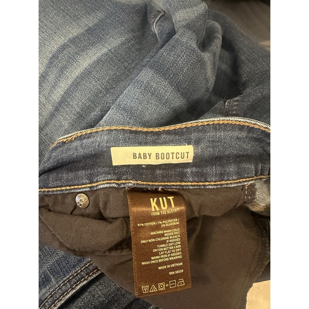 Kut From the Kloth Jeans Womens‎ 20W Blue Baby Bootcut Stretch Denim Plus Size
